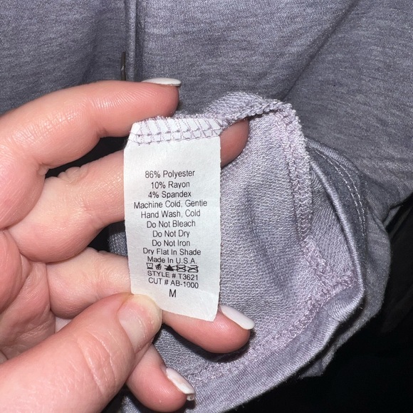 The Zig Zag Stripe blouse, size medium, lavender - Picture 5 of 9